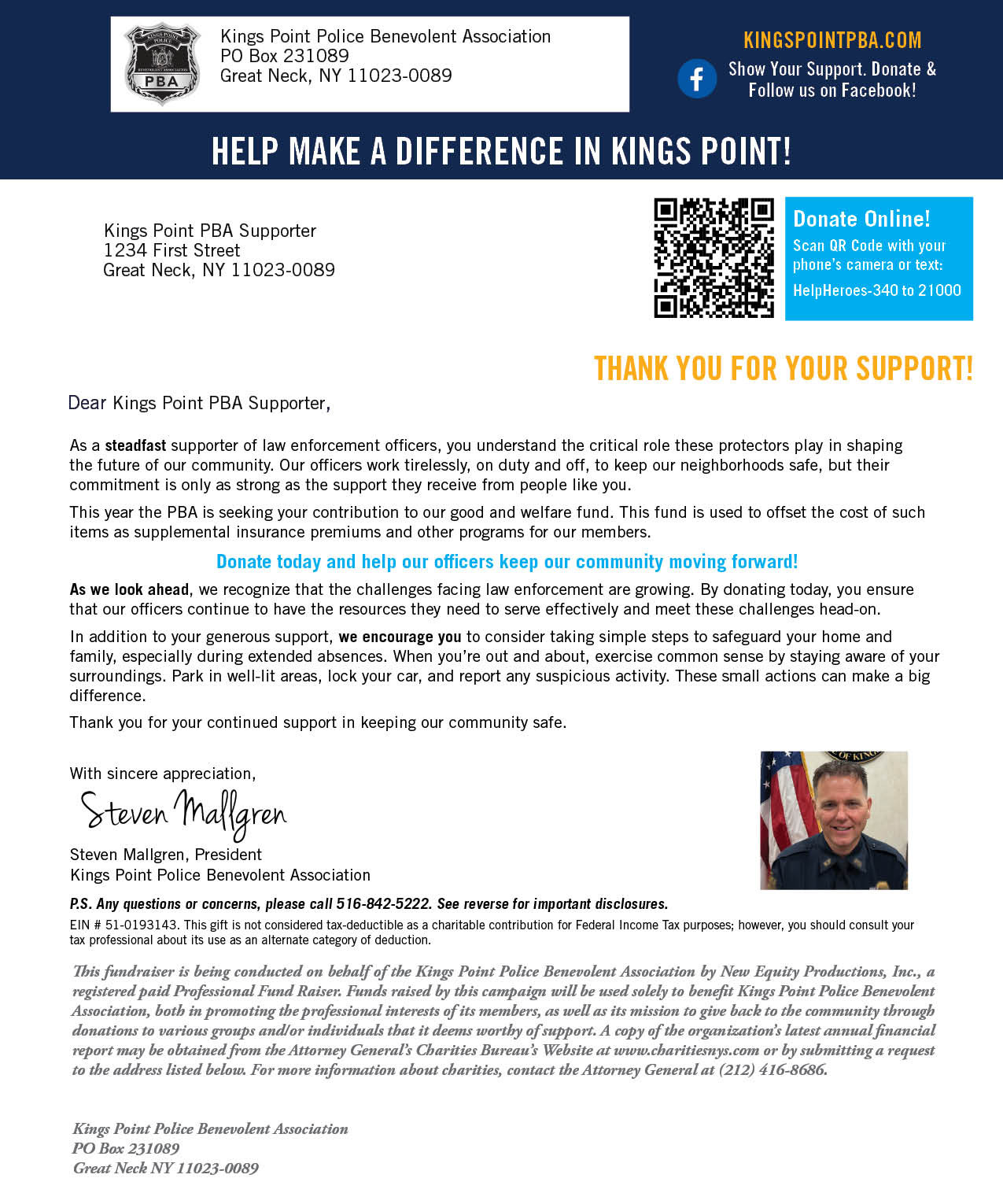 Donation Letter