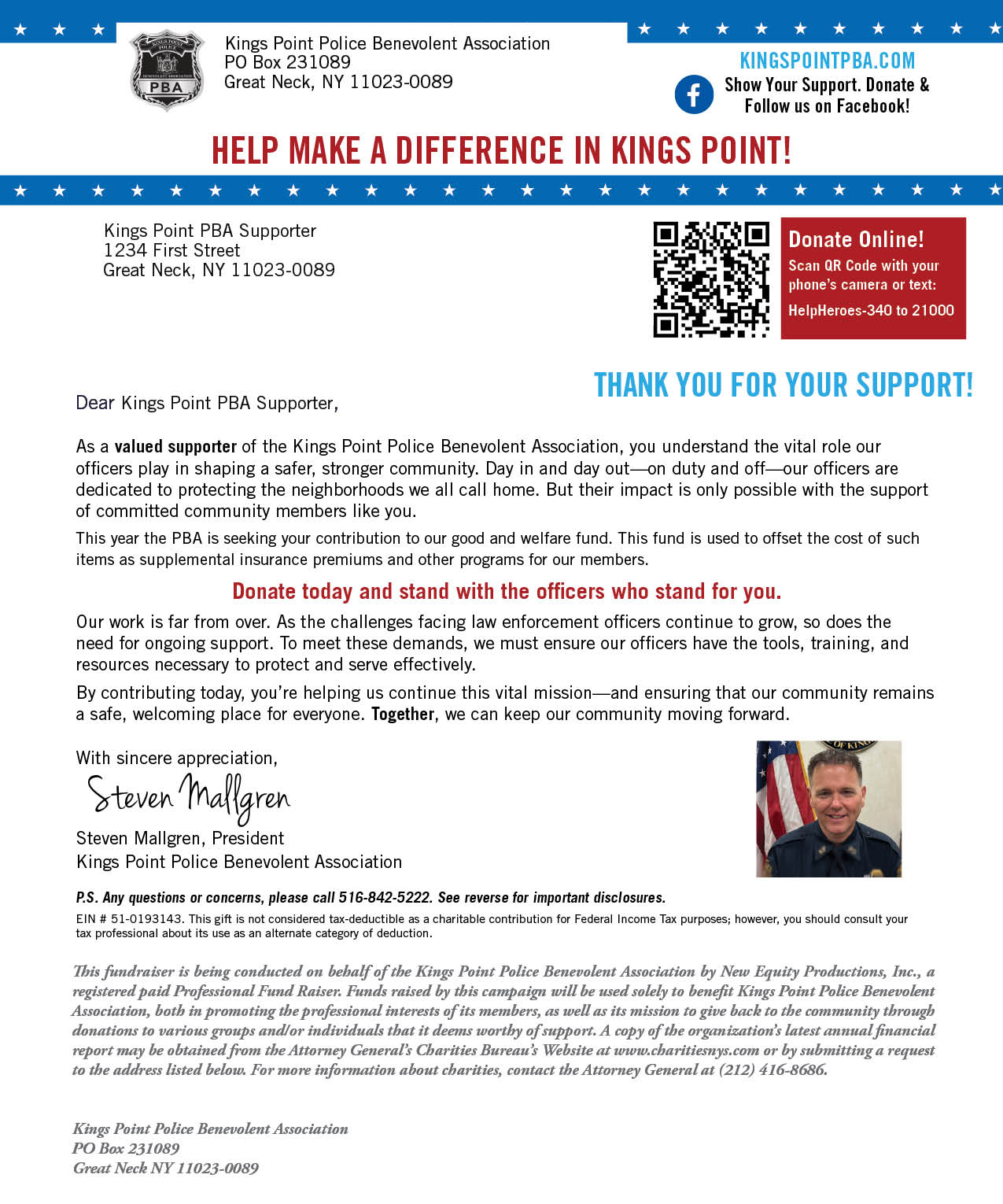 Donation Letter